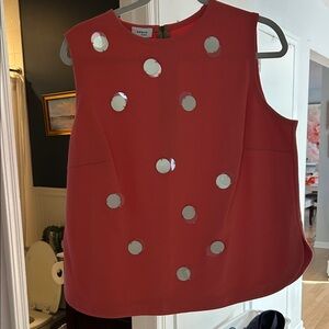 Arkis punto top- Trendy Women's Sleeveless Top with Mirror Details